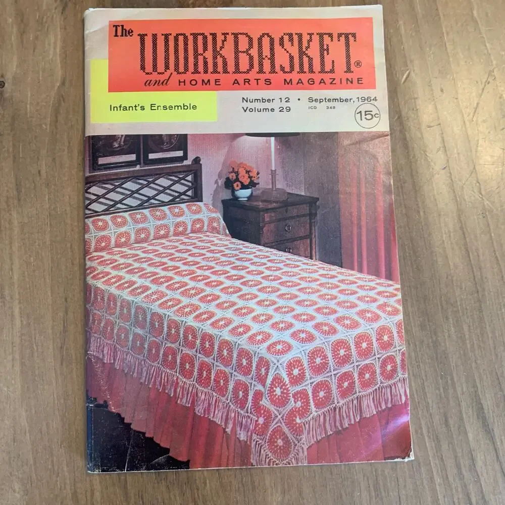 The Workbasket & Home Arts Magazine Paperback Vintage Lot of 7 1960s MCM